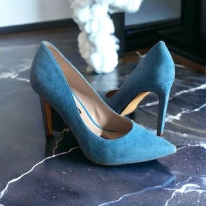 NEW Nine West blue sueded high heels 7.5 women